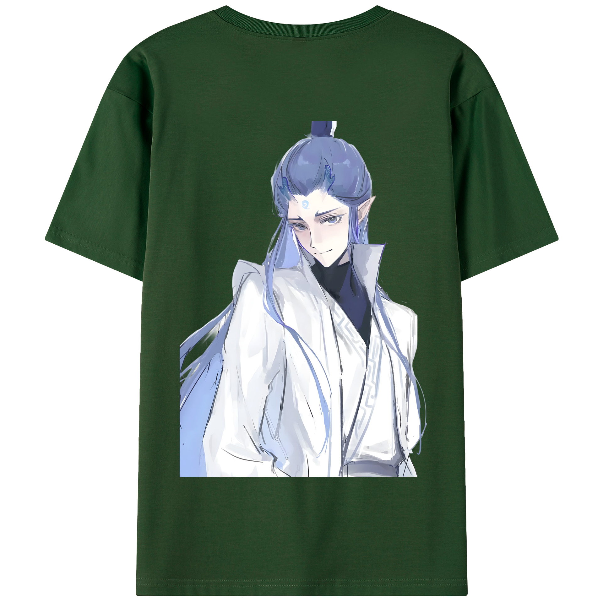 （画像用） Ne Zha 2 ナタ 魔童の大暴れ 綿100％半袖Tシャツ（背面プリント）